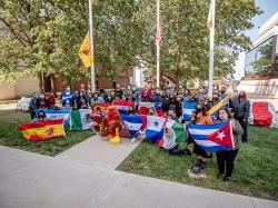 Hispanic Heritage Flag Raising participates.